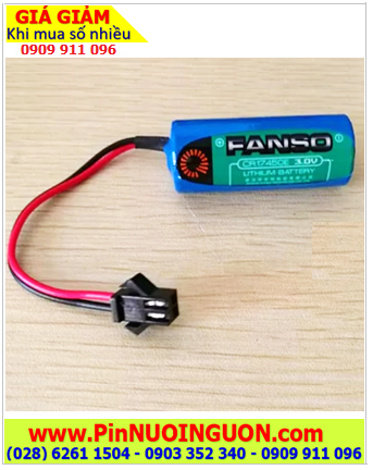 Fanso CR17450E; Pin nuôi nguồn FANSO CR17450E lithium 4/5A 3V 2200mAh chính hãng (ZẮC CẮM)